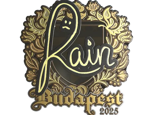 Sticker | rain (Gold) | Budapest 2025