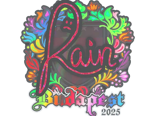 Sticker | rain (Holo) | Budapest 2025