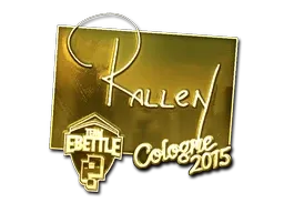 Sticker | rallen (Gold) | Cologne 2015