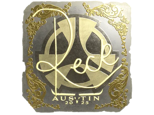 Sticker | reck (Gold) | Austin 2025