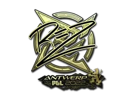 Sticker | REZ (Gold) | Antwerp 2022