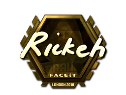 Sticker | Rickeh (Gold) | London 2018