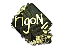 Sticker | rigoN (Gold) | Rio 2022