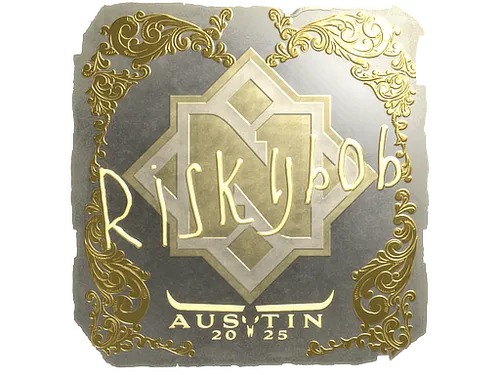 Sticker | riskyb0b (Gold) | Austin 2025