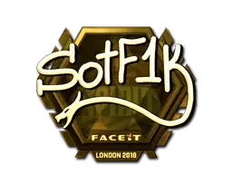 Sticker | S0tF1k (Gold) | London 2018