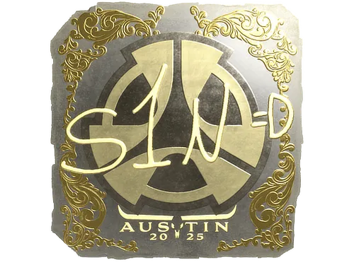 Sticker | s1n (Gold) | Austin 2025