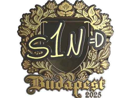 Sticker | s1n (Gold) | Budapest 2025