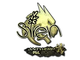 Sticker | S1ren (Gold) | Antwerp 2022