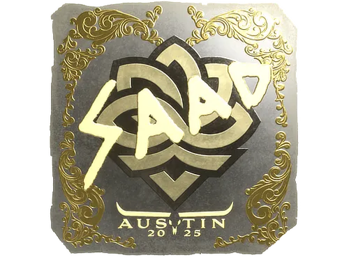 Sticker | saadzin (Gold) | Austin 2025