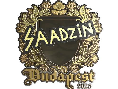 Sticker | saadzin (Gold) | Budapest 2025