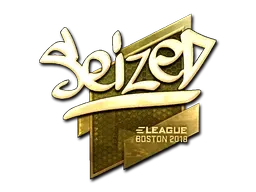 Sticker | seized (Gold) | Boston 2018