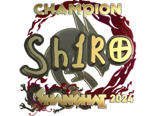 Sticker | sh1ro (Gold, Champion) | Shanghai 2024