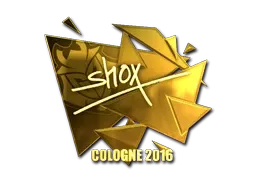 Sticker | shox (Gold) | Cologne 2016