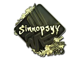 Sticker | sinnopsyy (Gold) | Rio 2022