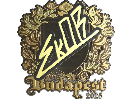Sticker | sk0R (Gold) | Budapest 2025
