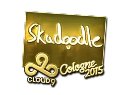 Sticker | Skadoodle (Gold) | Cologne 2015