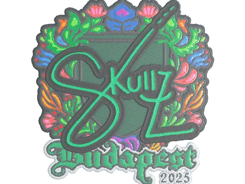Sticker | skullz (Embroidered) | Budapest 2025