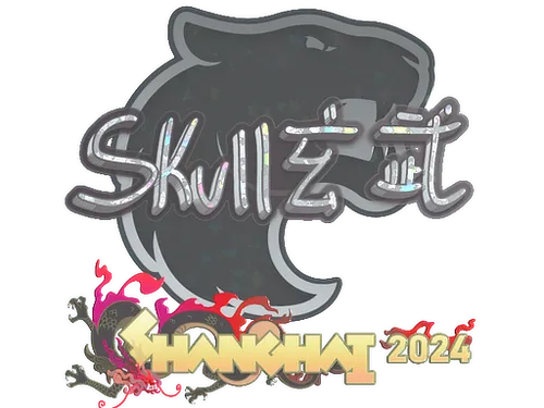 Sticker | skullz (Glitter) | Shanghai 2024