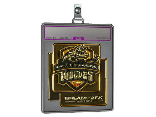 Sticker Slab | Copenhagen Wolves (Gold) | DreamHack 2014