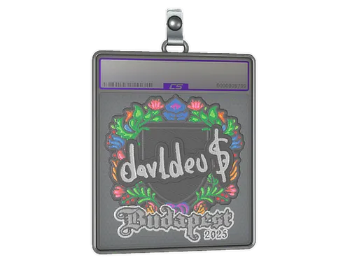 Sticker Slab | dav1deuS (Embroidered) | Budapest 2025