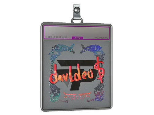 Sticker Slab | dav1deuS (Holo) | Austin 2025