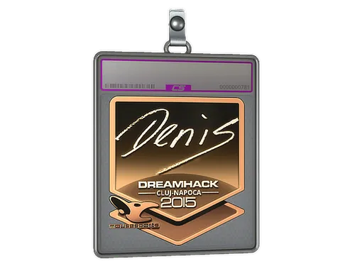 Sticker Slab | denis (Gold) | Cluj-Napoca 2015