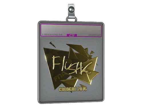 Sticker Slab | flusha (Gold) | Cologne 2016