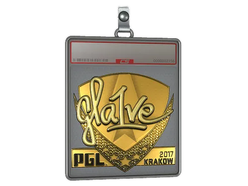 Sticker Slab | gla1ve (Gold) | Krakow 2017