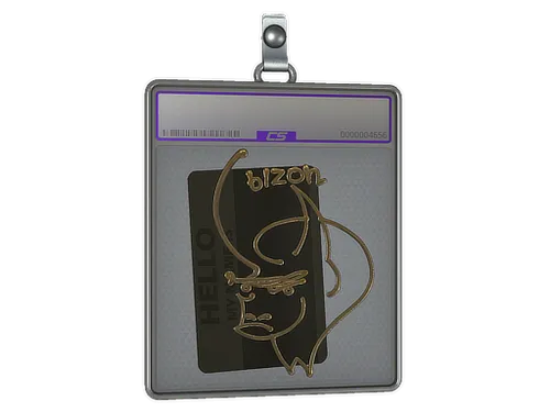 Sticker Slab | Hello PP-Bizon (Gold)