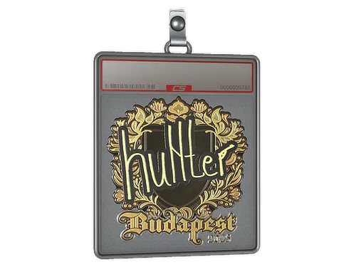 Sticker Slab | huNter- (Gold) | Budapest 2025