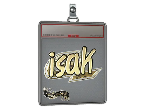 Sticker Slab | isak (Gold) | Paris 2023