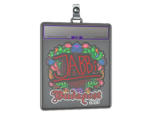 Sticker Slab | jabbi (Embroidered) | Budapest 2025