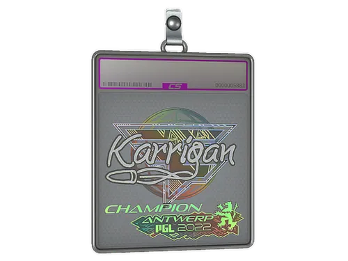 Sticker Slab | karrigan (Holo, Champion) | Antwerp 2022