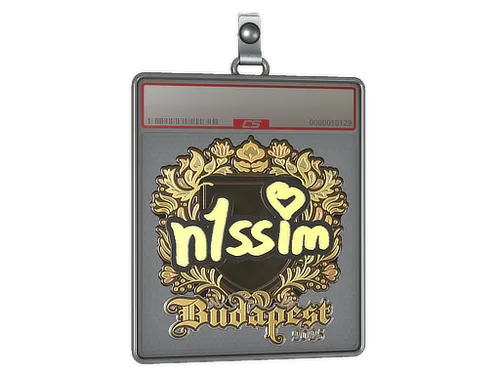 Sticker Slab | n1ssim (Gold) | Budapest 2025