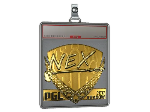 Sticker Slab | nex (Gold) | Krakow 2017