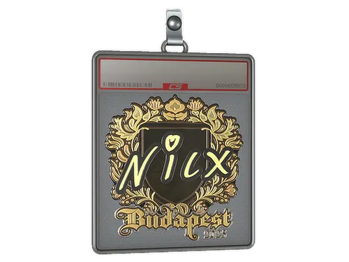 Sticker Slab | nicx (Gold) | Budapest 2025