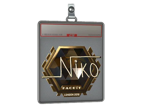 Sticker Slab | niko (Gold)  | London 2018