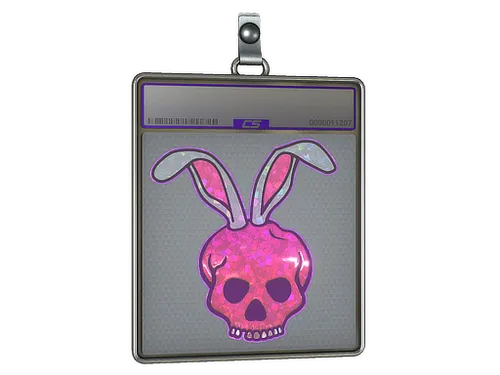 Sticker Slab | Skull Bunny (Glitter)