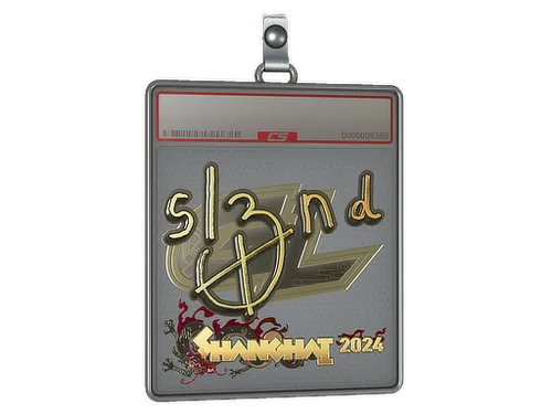 Sticker Slab | sl3nd (Gold) | Shanghai 2024