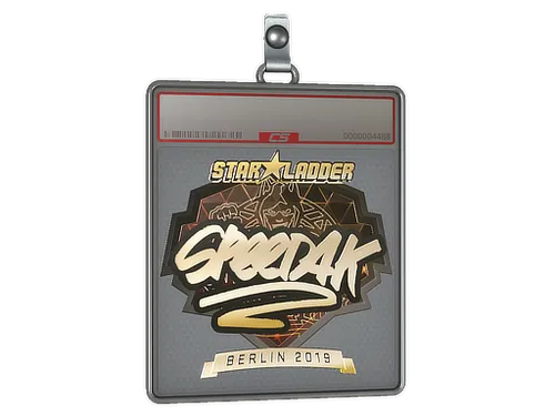 Sticker Slab | speed4k (Gold) | Berlin 2019