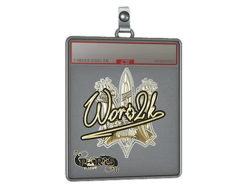 Sticker Slab | Woro2k (Gold) | Paris 2023