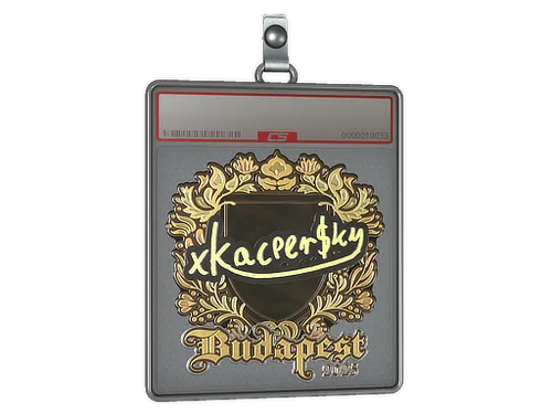 Sticker Slab | xKacpersky (Gold) | Budapest 2025