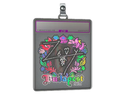 Sticker Slab | zevy (Holo) | Budapest 2025