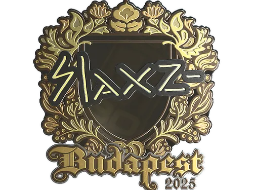 Sticker | slaxz- (Gold) | Budapest 2025