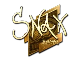 Sticker | Snax (Gold) | Boston 2018