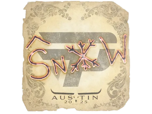 Sticker | snow | Austin 2025