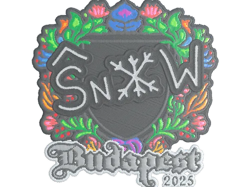 Sticker | snow (Embroidered) | Budapest 2025
