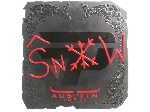 Sticker | snow (Foil) | Austin 2025