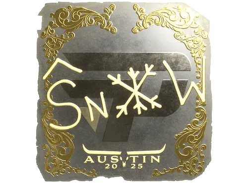 Sticker | snow (Gold) | Austin 2025