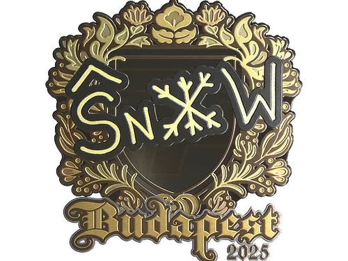 Sticker | snow (Gold) | Budapest 2025